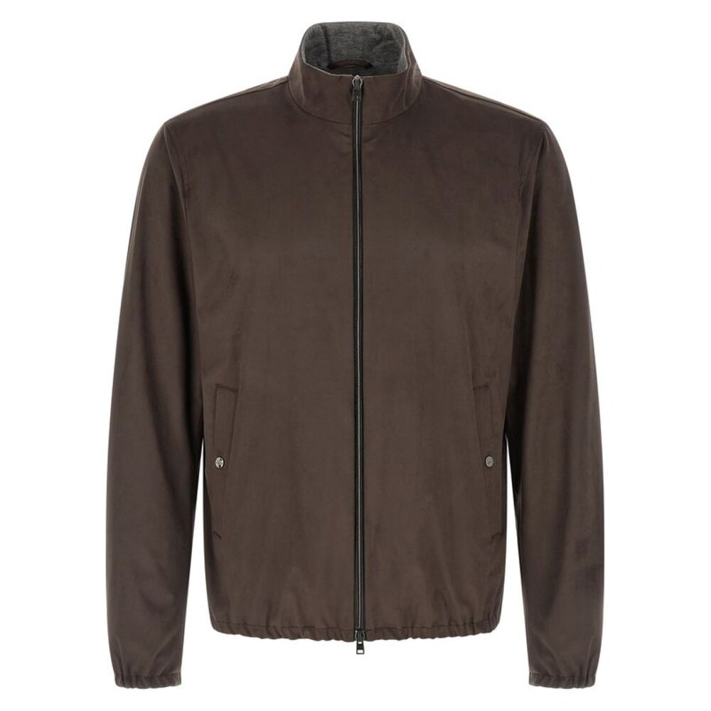 Herno Men Suede Effect Jacket